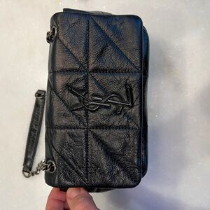Black Quilted Leather Bag